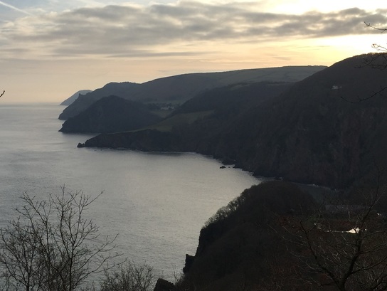 Exmoor Coast Traverse - View East from above Martinhoe