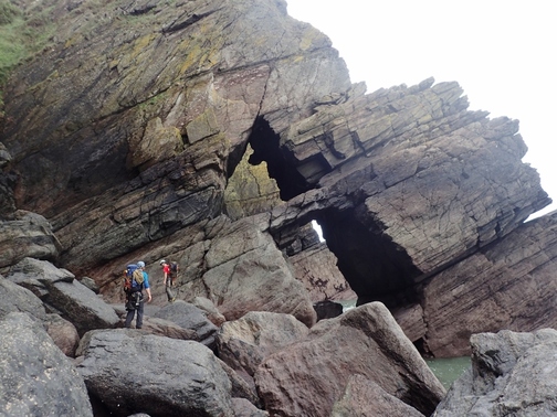 A Cave - Exmoor Coast Traverse
